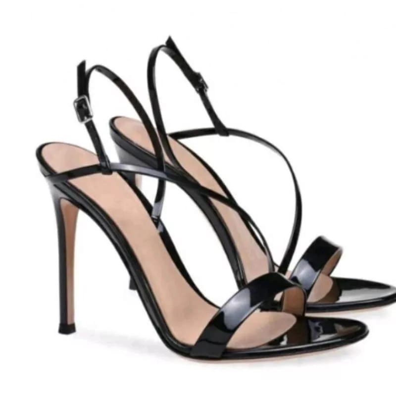 Product image apaastore - Heels Sandal Tali Wanita 9cm Sohiha Size 35-42 Hak Tinggi 35 Hitam
