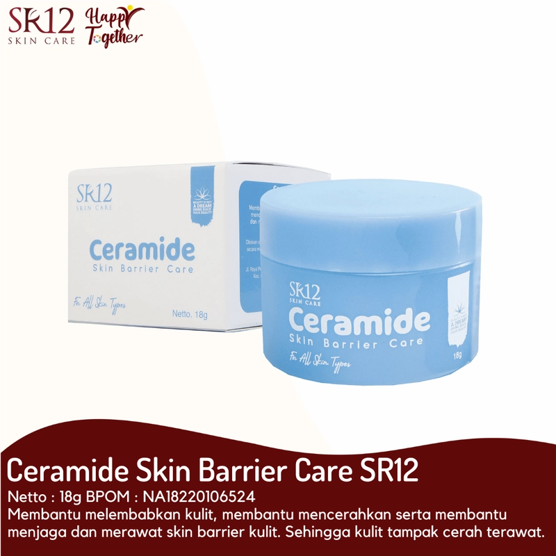 Product image SR12 Ceramide Gel Pelembab Untuk Memperbaiki Skin Barrier Dan Mengatasi Jerawat 18gr Ceramide