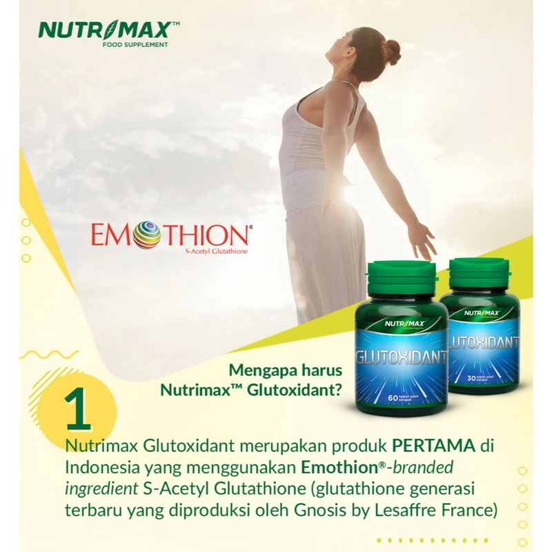Product image Nutrimax - Nutrimax Glutoxidant Membantu Memelihara Kesehatan 150 gram isi