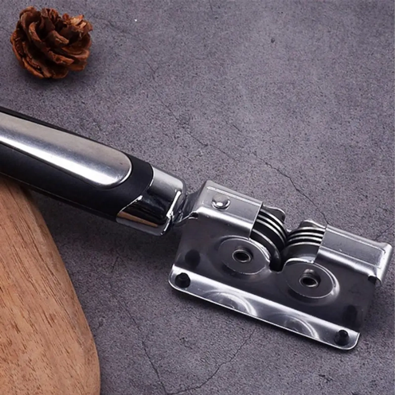 Product image KAHASIL - Asahan Pengasah Pisau Gunting Knife Grinder Sharpener Surmene Stainless Steel Serbaguna KMJ214 HITAM-SILVER