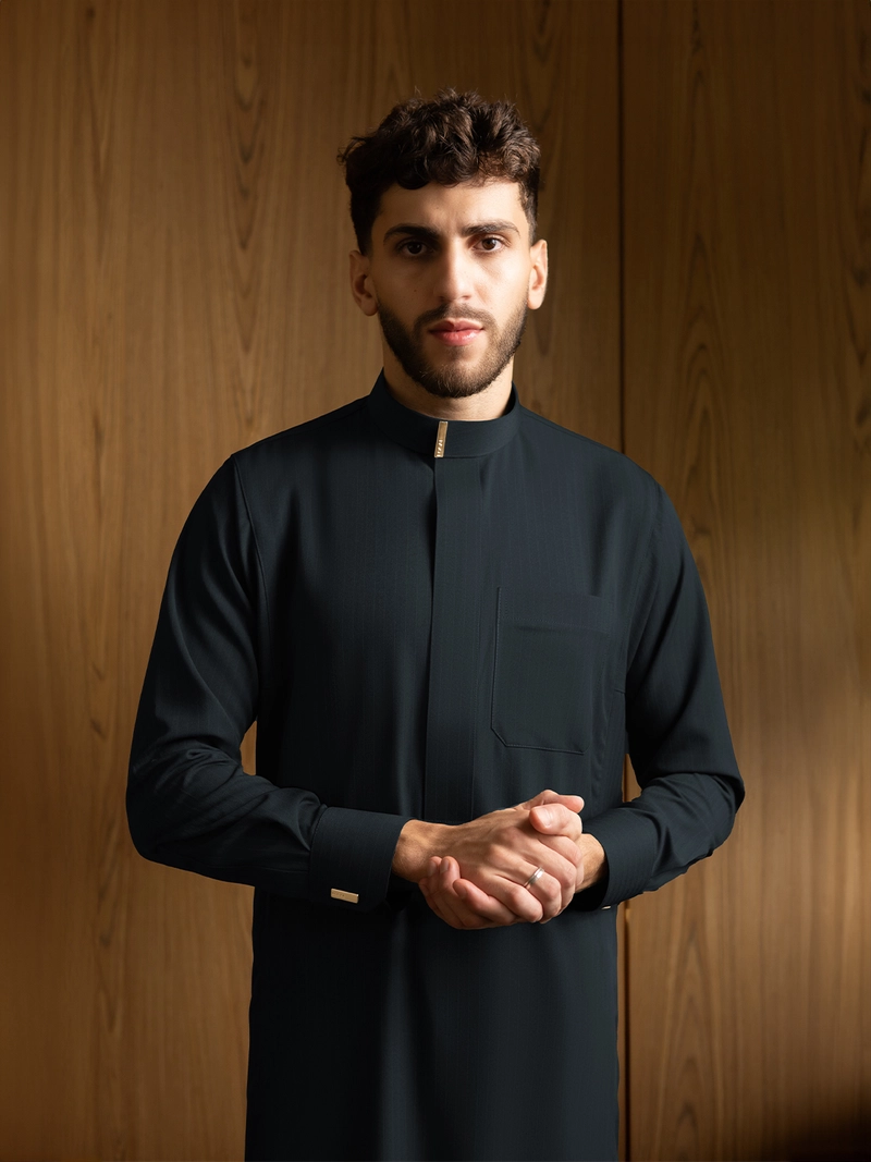 Product image Local Project - Fahd River Grey - Jubah Pria Dewasa Gamis Lengan Panjang S Abu