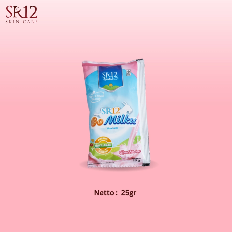 Product image SR12 Mimin - SR12 Gomilku Stroberi Susu Kambing Etawa Dilengkapi Daun Kelor Madu Ikan Gabus Untuk Kesehatan Tubuh stroberi 1 sachet