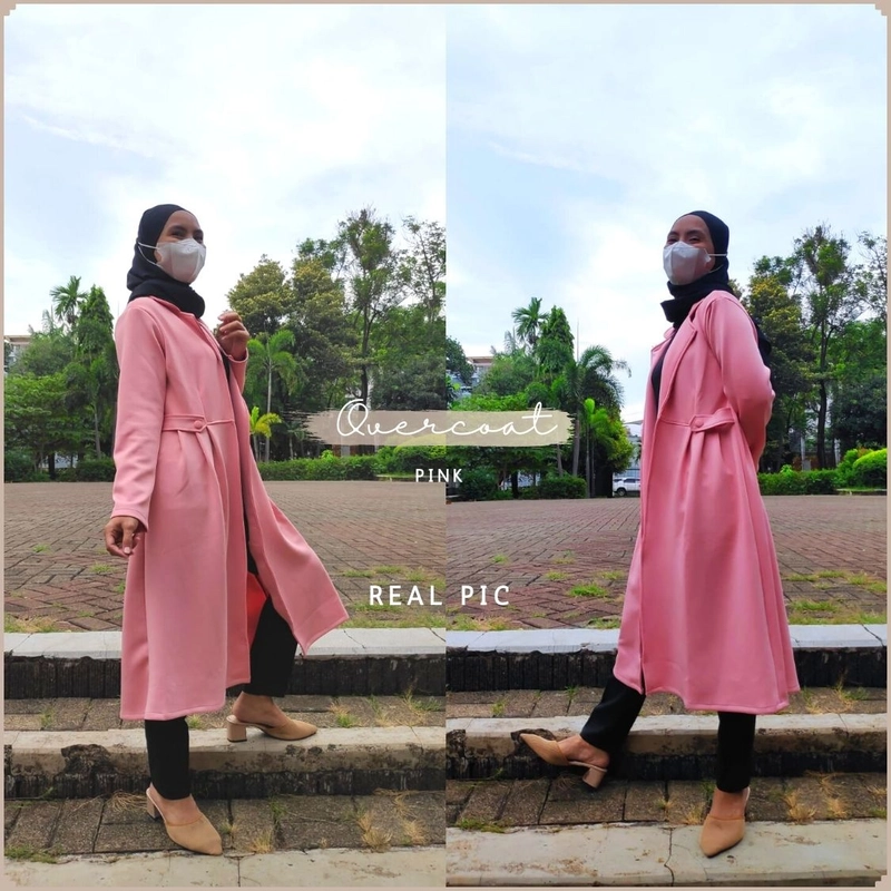 Product image Modesee - Overcoat Outer Allsize Pink