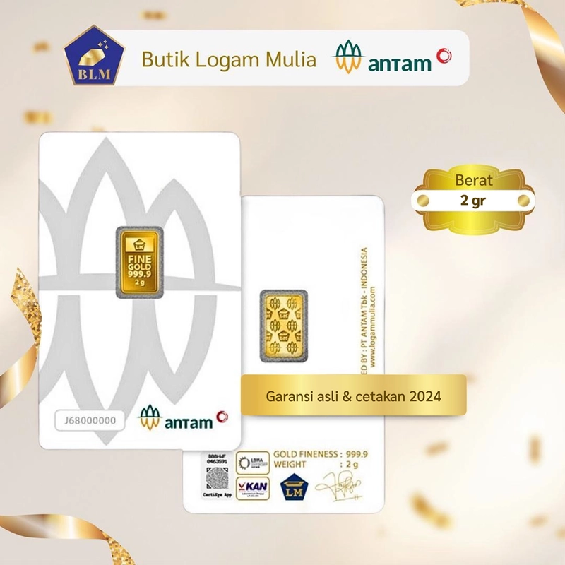 Product image Emas ANTAM Logam Mulia - 2 gr 2023