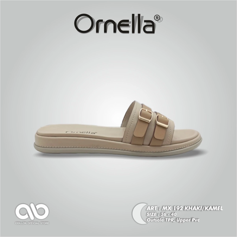 Product image Odillon - Ornella - MX 192 / Sandal Slip On Wanita Casual 36 KHAKI/CAMEL