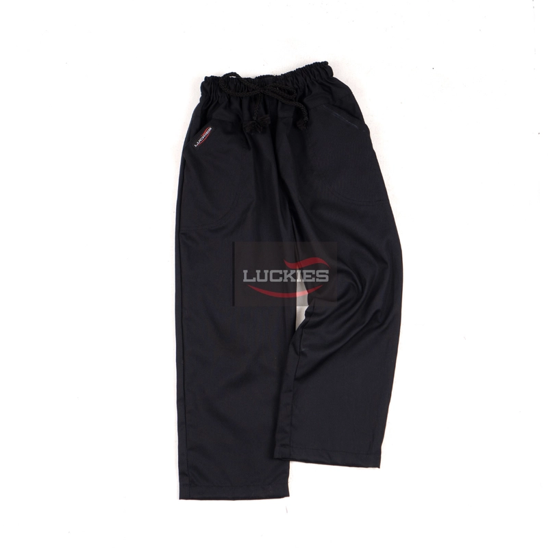 Product image Luckies - Celana Panjang Chinos Anak 1-15 Tahun Pinggang Karet Dengan Tali Pinggang 6 Warna Pilihan 8 Hitam