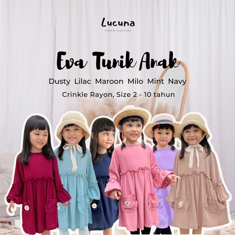 Product image Eva Tunik Anak Crinkle 2 Dusty