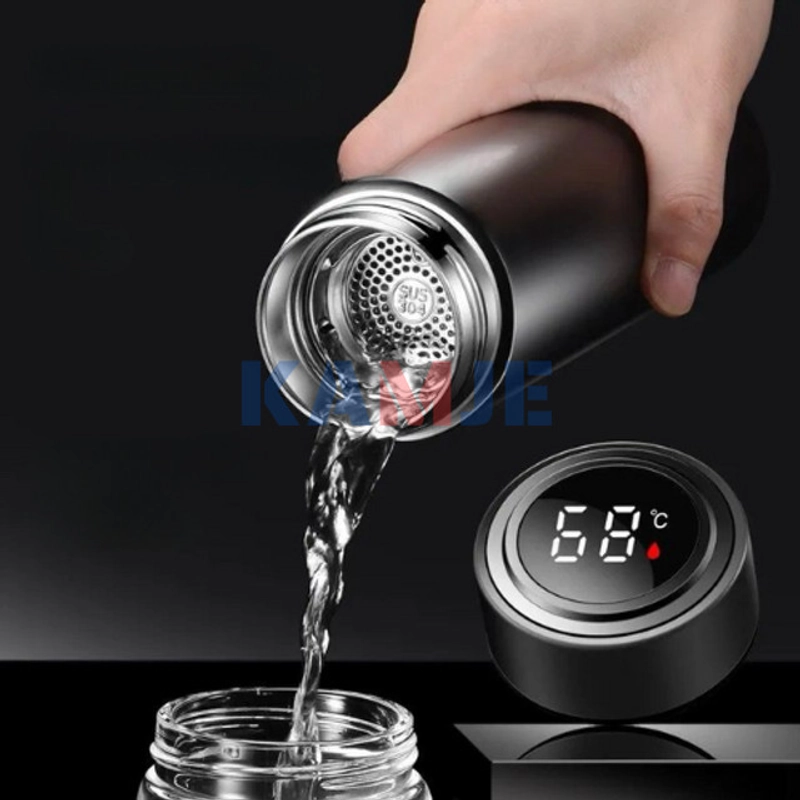 Product image KAMJE Termos Air Panas Dingin 500ml Stainless Steel 304 Vacuum Flask Dengan LED Display KMJ249 all variant Pink