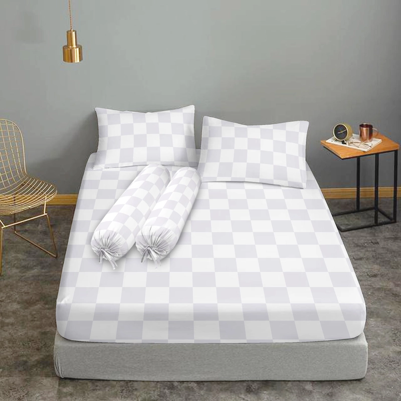 Product image Rosanna - Fitted Sheet Sprei Fitted Sprei Putih Dengan Karet Cotton 300 TC Hotel Collection Single 90x200 Plain Tinggi 30 cm