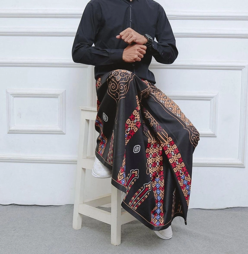 Product image Batik Mafaza - Sarung Batik Pria Dewasa Terbaru Best Seller New Free peci rajut Motif gus taufik Sarung Dewasa Sarung gus taufik