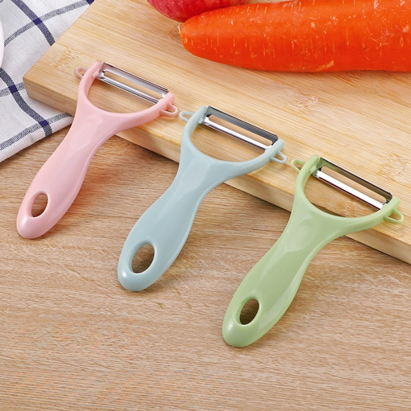 Product image KAHASIL - Pisau Pengupas Kulit Buah Sayuran Peeler Parutan Wortel Kentang Apel Alat Kupas Serbaguna KMJ142 RANDOM