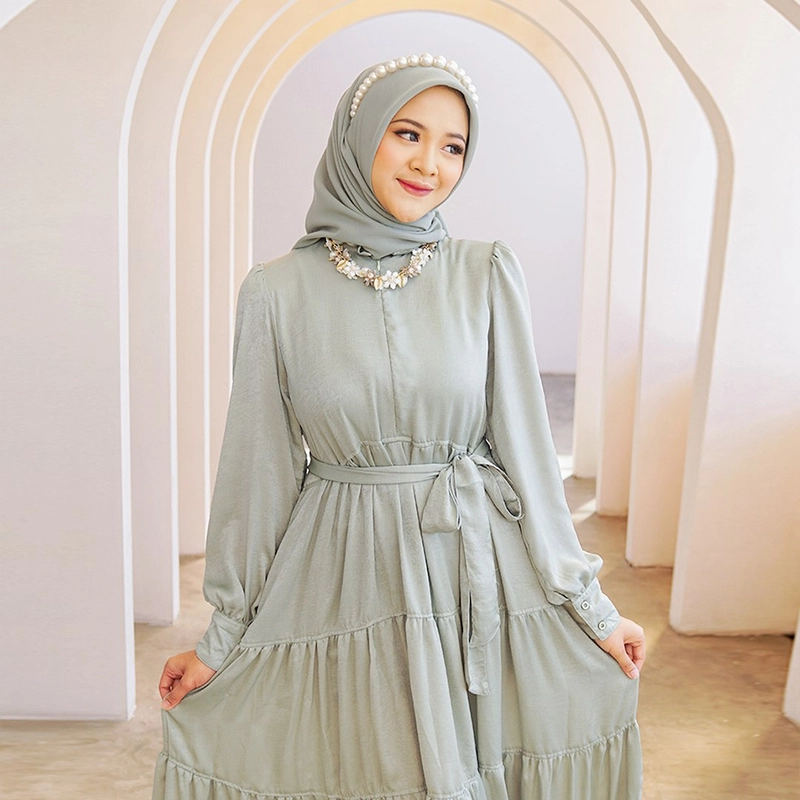 Product image byLayna Official - Baju Gamis Wanita Saira Dress S Green