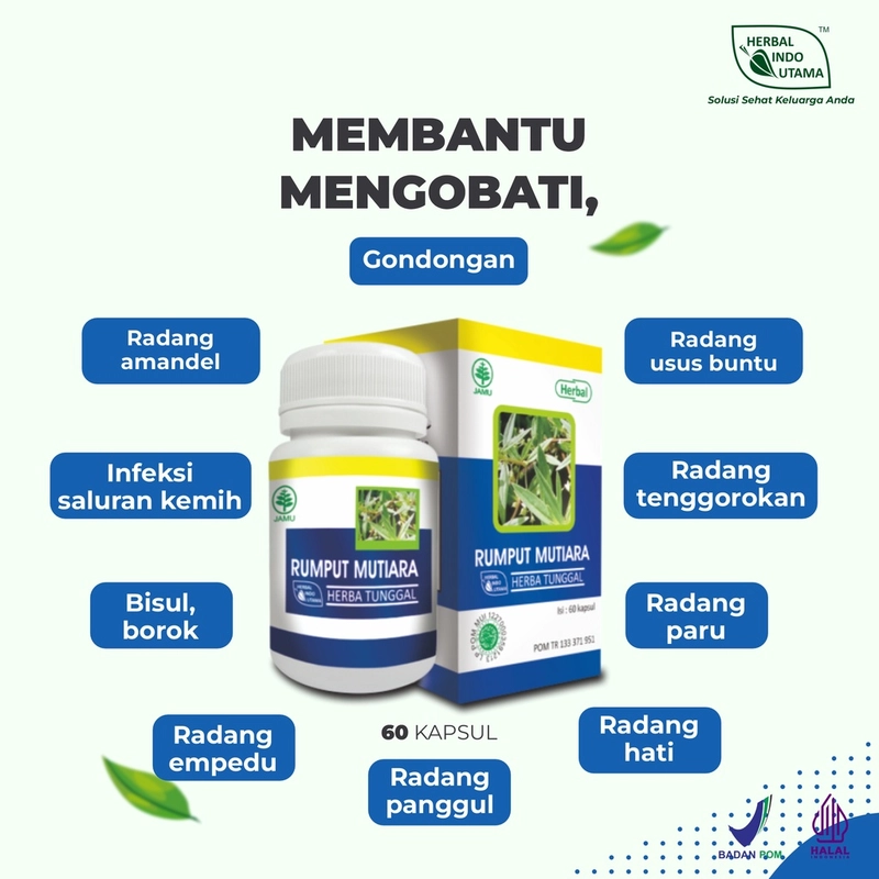 Product image Herbal Indo Utama - Paket Terapi Herbal Mengobati Amandel Herbal Indo Utama 150 gr Paket Herbal Amandel