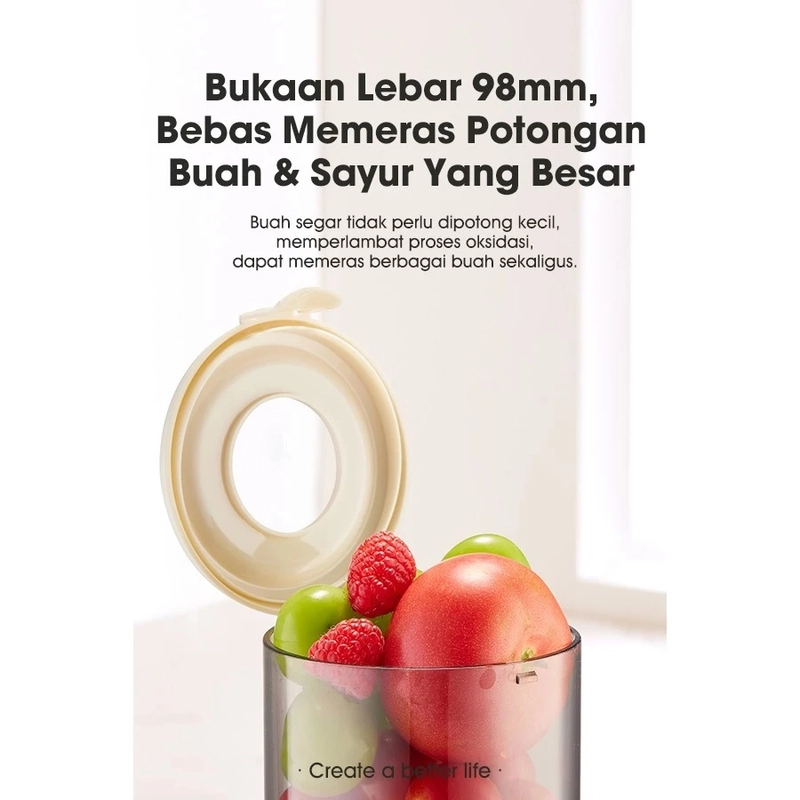 Product image UTAMAMEGA - Slow Juicer SAMONO SW-JCS40 Pemeras Jus Buah & Sayur Bukaan Lebar 98mm Warna Random