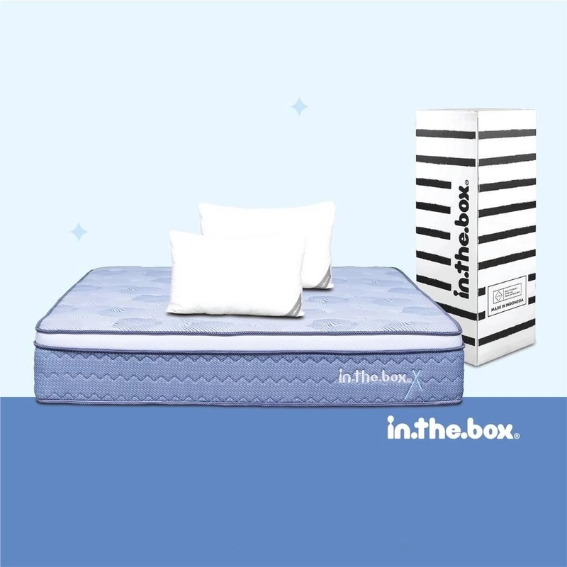 Product image INTHEBOX - Kasur Spring Bed Inthebox X 200x200 (Super King) F388X2-PP2B-200NTR 200 x 200 x 27 Cm Putih