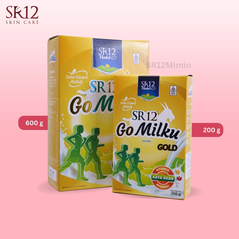 Product image SR12 Jawa Barat - SR12 Gomilku Gold Susu Kambing Etawa Tinggi Kalsium Dan Neurotropik Menyehatkan Tulang Dan Syaraf 10 200gr gomilku gold