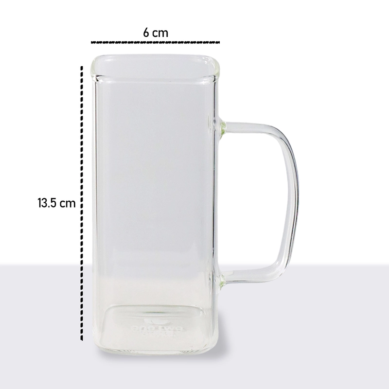 Product image RUMAH RAYA - (PO) Gelas Cangkir Kopi Glass Coffee Mug 370 ml - CL001 370 ml 1 pcs