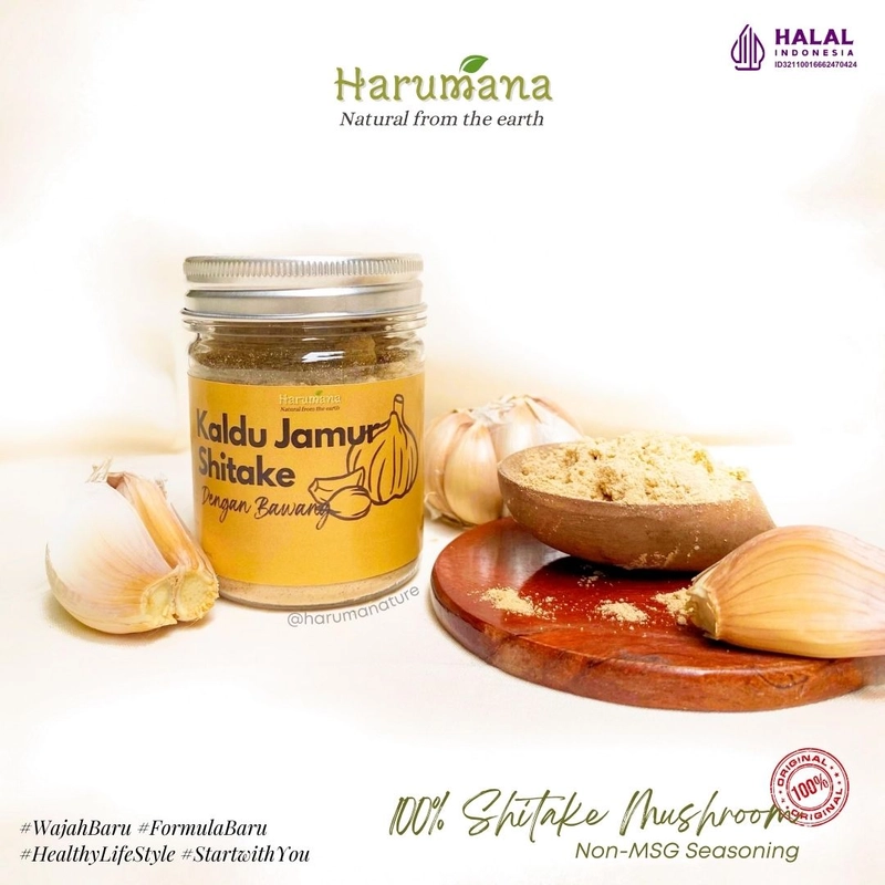 Product image Harumana - (KEMASAN BARU) Harumana Kaldu Jamur Shitake Bawang 50g 50 g Bawang NEW