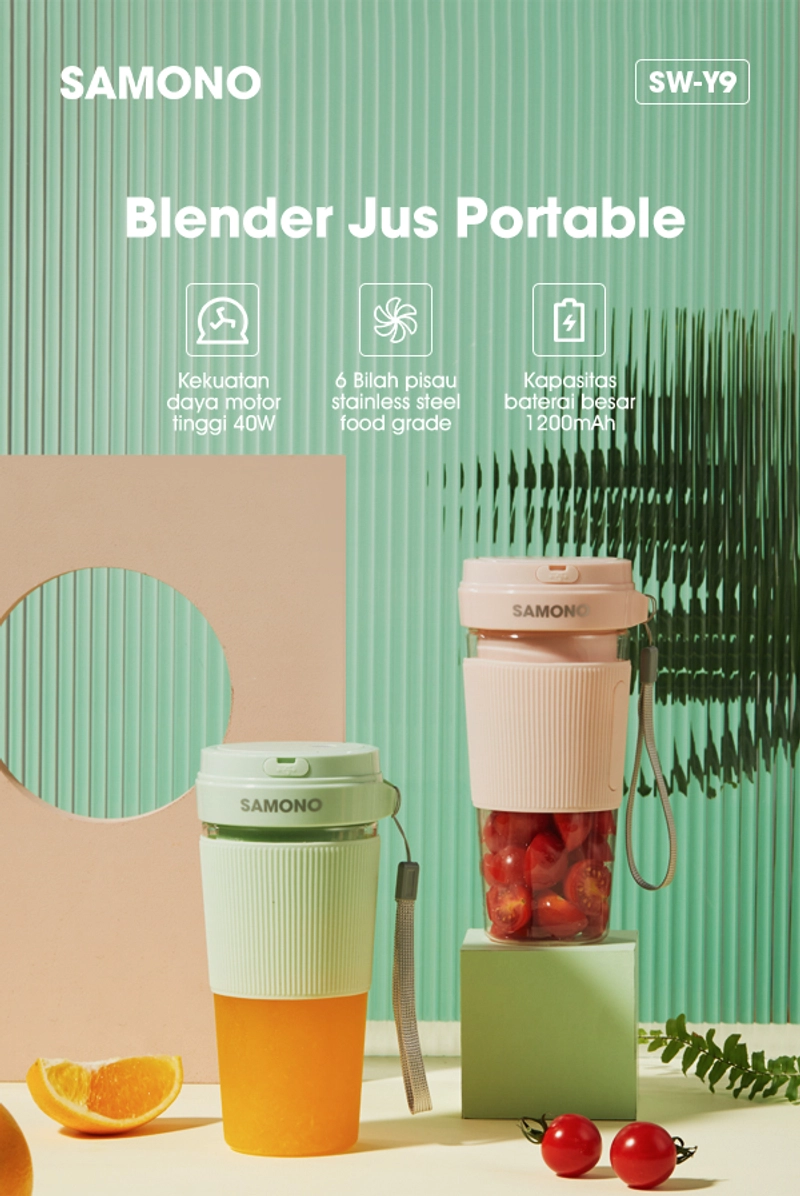 Product image UTAMAMEGA - Blender Juicer Portable Samono SW-Y9 Shake n Go Warna Random