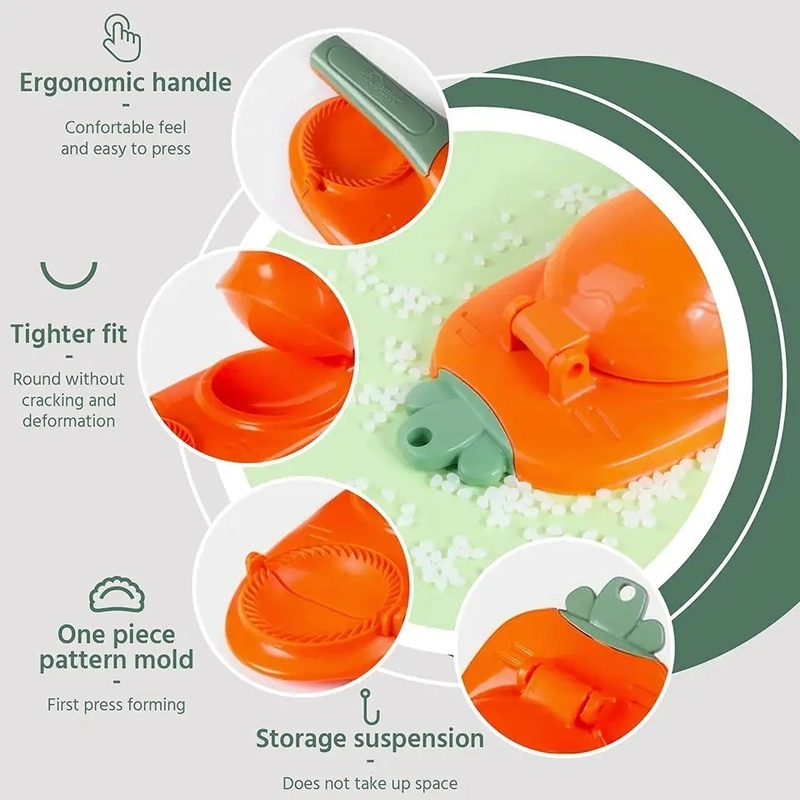 Product image KAMJE Cetakan Pastel Cireng Isi Ayam Suwir Pangsit Press Adonan 2in1 KMJ021 KMJ021 ORANGE