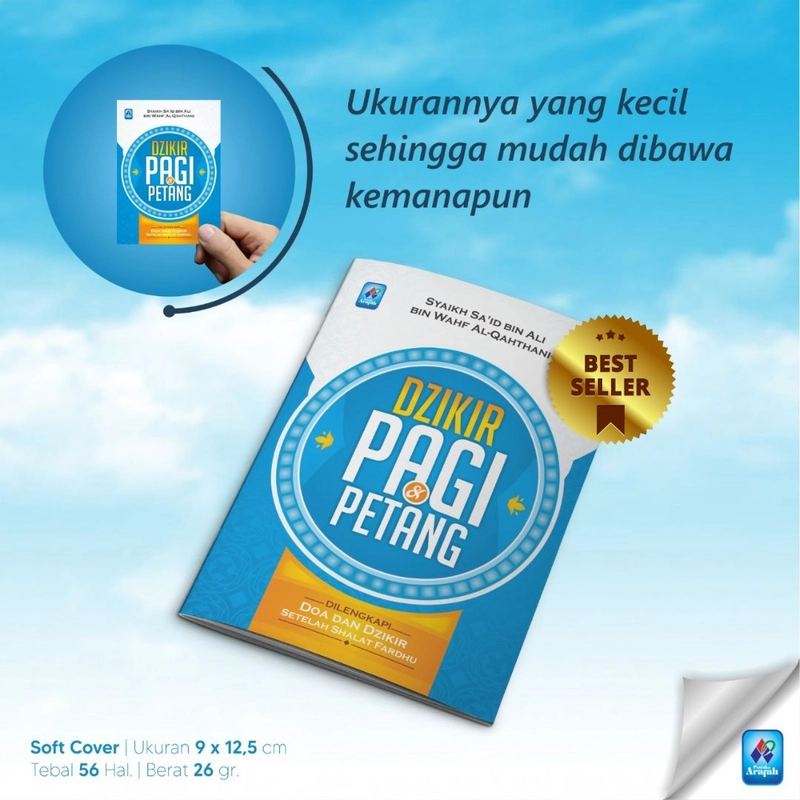 Product image Pustaka Arafah - A6 Dzikir Pagi Petang Saad Al Qahtani Saku (A6) A6 Soft Cover