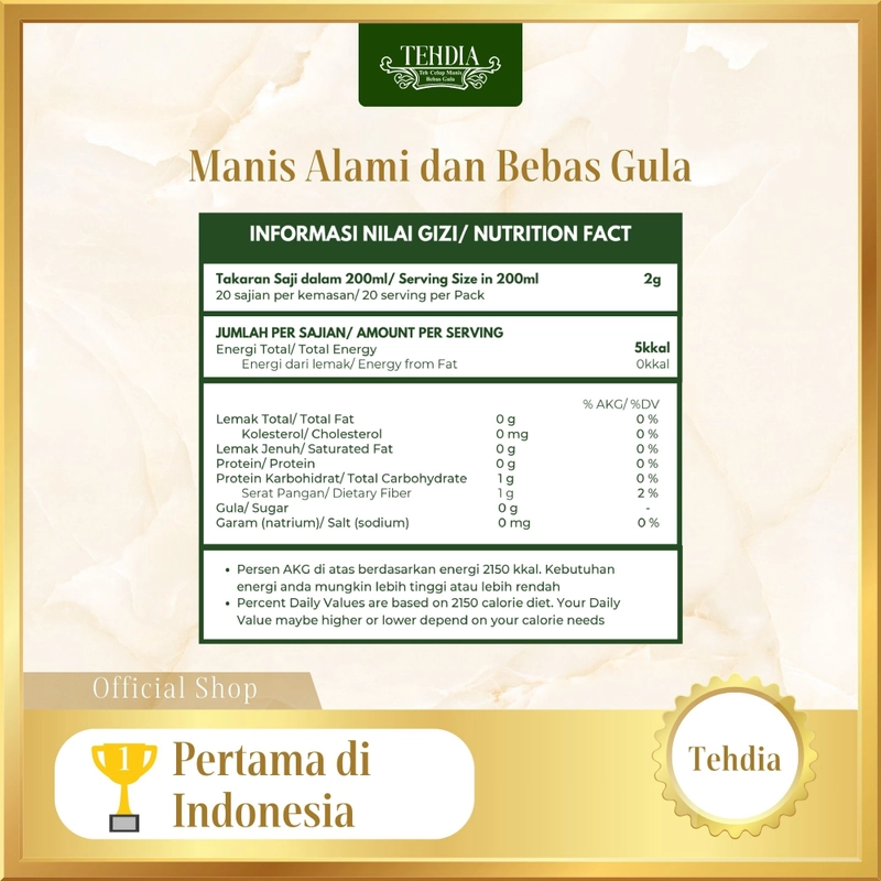 Product image TEHDIA - TEHDIA Leci 20s 1 box dan Alat Cek Gula Darah 150gr Merah