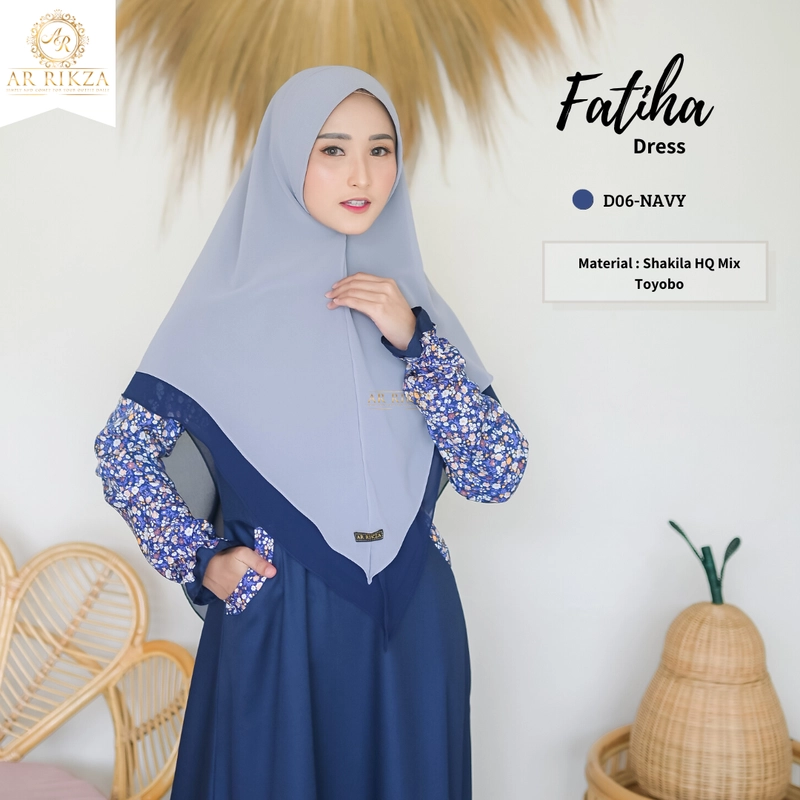 Product image Arrikza - FATIHA DRESS (KODE D) L D06-NAVY