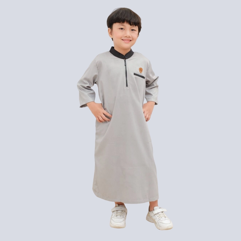 Product image Kawan Muslim - Jubah Anak Laki Laki Lengan Panjang Premium Gamis Anak Cowok Size 1 Sampai 14 Tahun H PUTIH 1&2 TAHUN