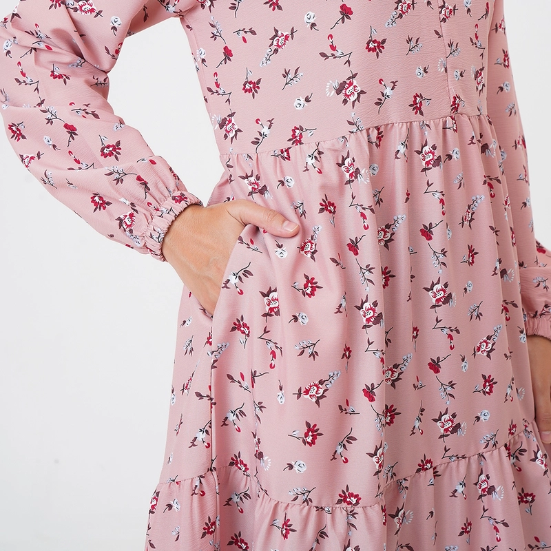 Product image Lusianasae - Lusianasae - Lusianasae - Kalalili Dress warna Pink bahan crinkle seven Busui friendly M PINK