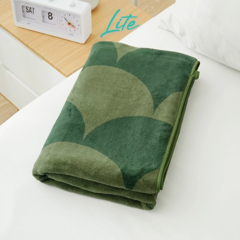 Product image Kintakun - Handuk Coral Print Ariel Microfiber LITE 70 x 140 Green