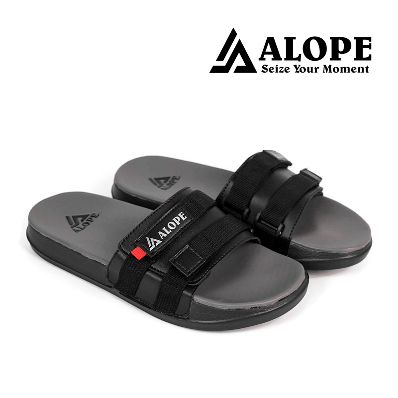 Product image ALOPE OFFICIAL - SANDAL VANNO SANDAL PRIA KEKINIAN BAHAN SOL PHYLON SIZE DEWASA READY 39 SAMPAI 43 39 HITAM