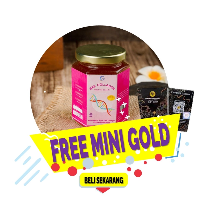 Product image Madu Icos - Madu ICOS - madu Bee Collagen FREE Mini GOLD 200gram Bee Collagen