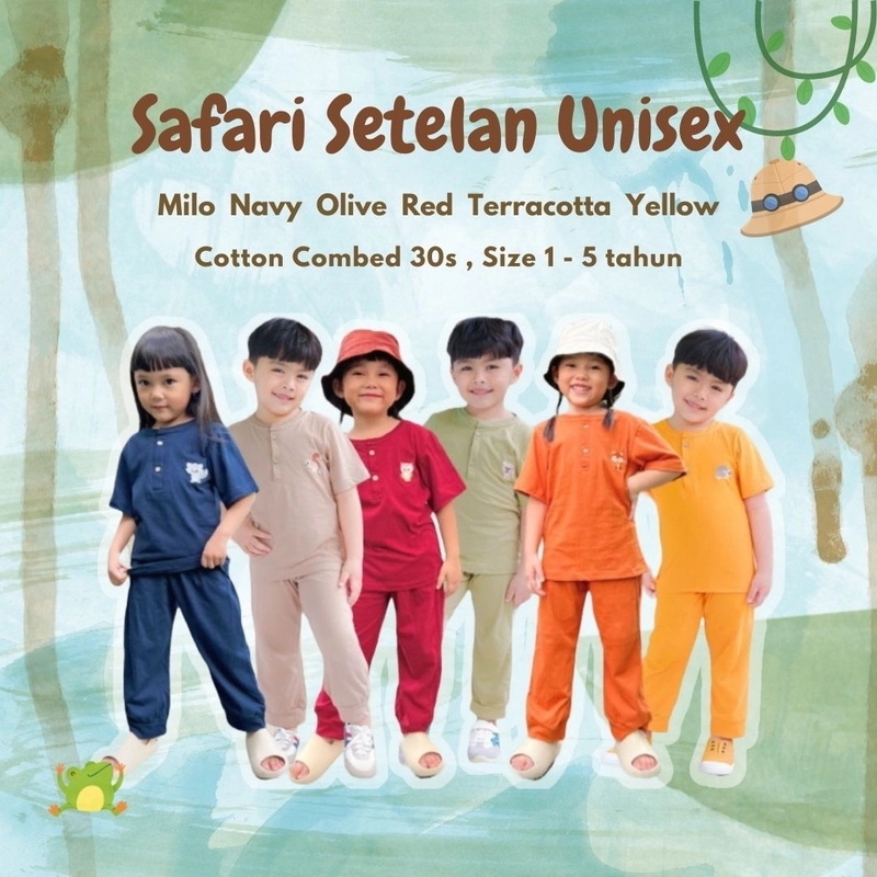 Product image Safari Setelan Anak Unisex 1 Milo