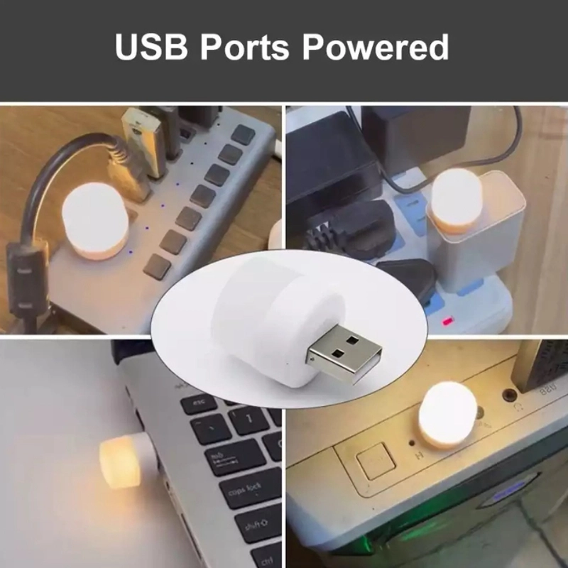 Product image KAHASIL - Lampu LED Mini USB Portable Tidur Belajar Emergency Bohlam Kecil Darurat Baca Penerangan KMJ143 RANDOM