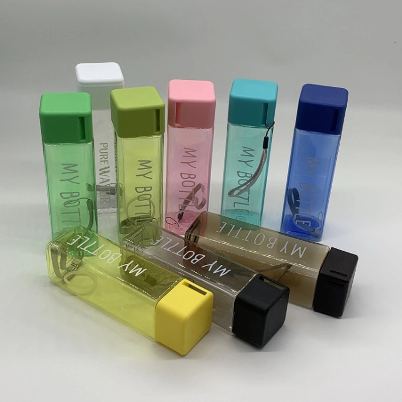 Product image KAMJE Botol Minum BPA Free 500ml My Bottle Kotak Petak Persegi Clear Transparan KMJ189 KMJ189 HIJAU