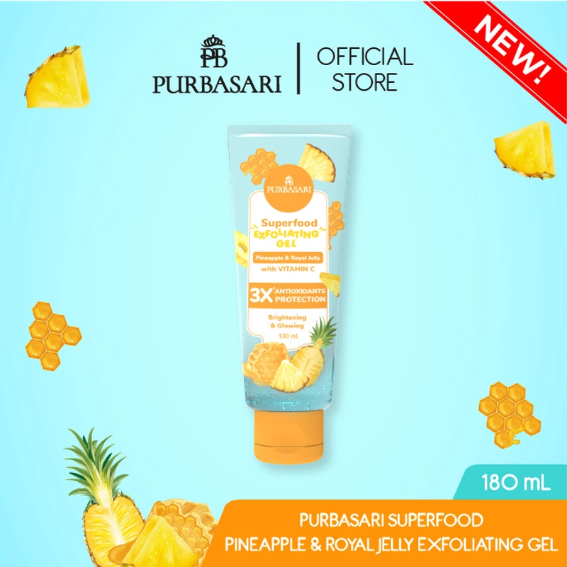 Product image Purbasari - SUPERFOOD EXFOLIATING GEL 180ML PINEA & ROYAL