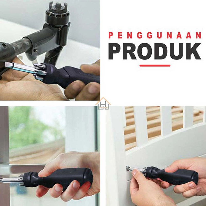 Product image Moveonesia - Obeng Ketok 18in1 OBENG KETOK 18 HITAM