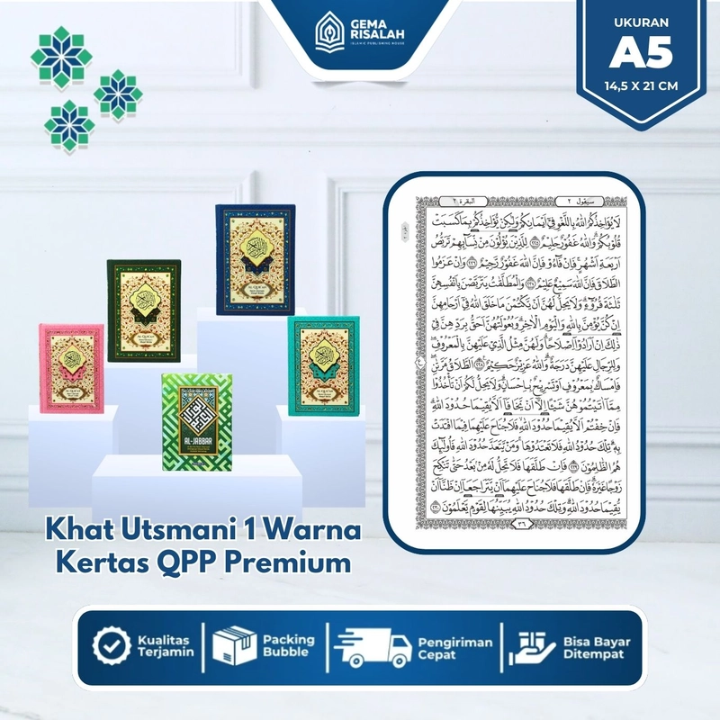 Product image Gema Risalah - Alquran Untuk 100 Harian Gratis Custom Nama & Foto Sisipan Premium Ukuran A5 & A4 Non Terjemah HVS A6 1 Halaman Sisip