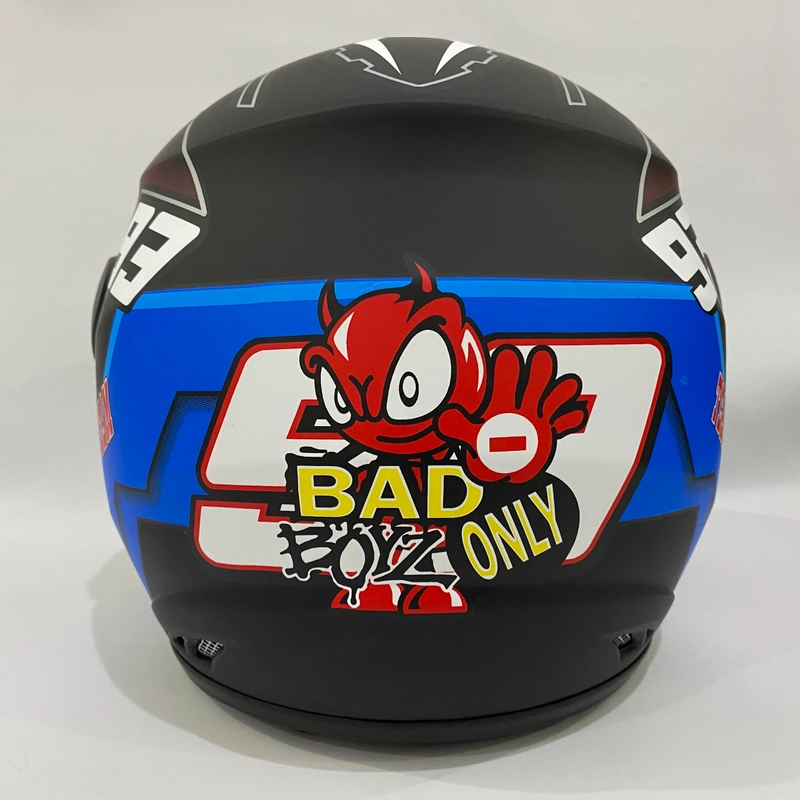 Product image CRX Helmet - Helm Nuvo Semut Hitam Biru Doff Bad Boys - Helm SNI - Helm Dewasa L Semut Hitam Biru Dof