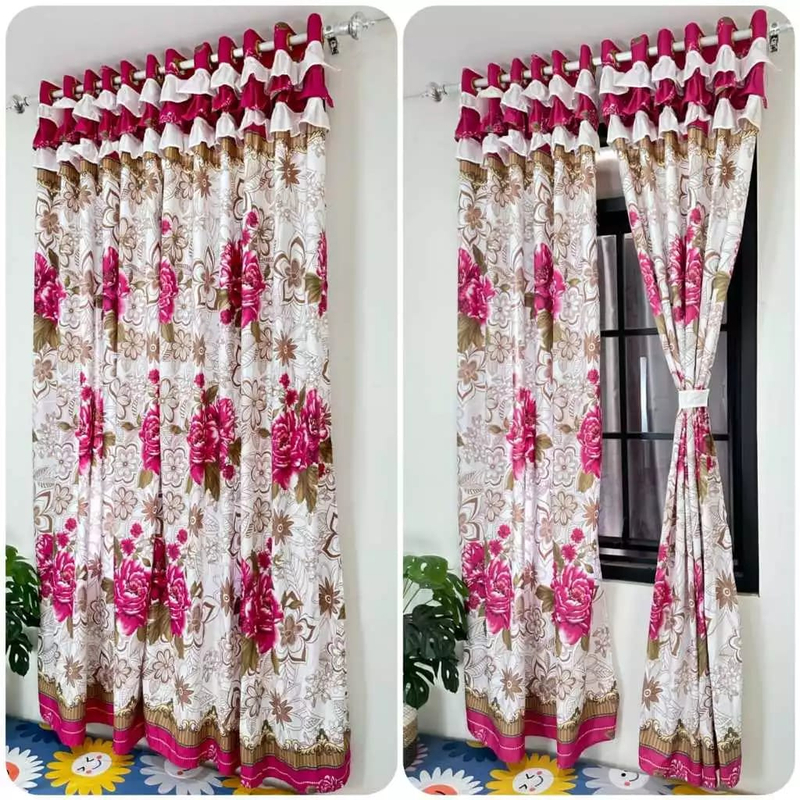 Galeripuko - Gorden Jendelea dan Pintu Smokring Model Poni Tumpuk smokring pony laura pink