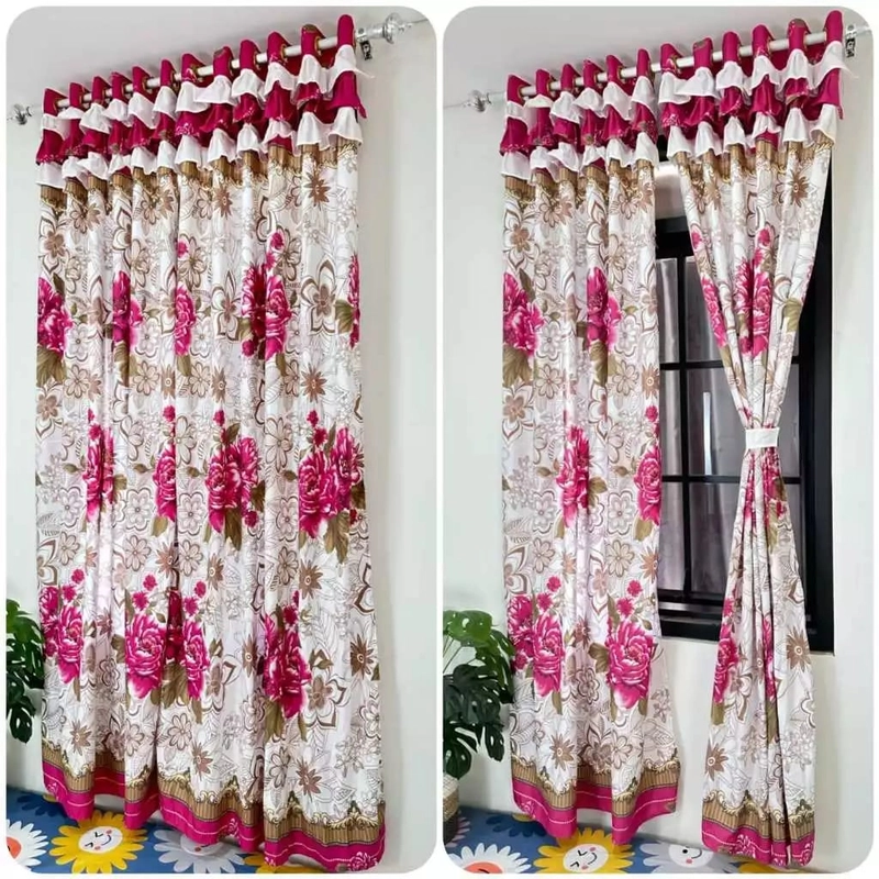 Product image Galeripuko - Gorden Jendelea dan Pintu Smokring Model Poni Tumpuk smokring pony laura pink
