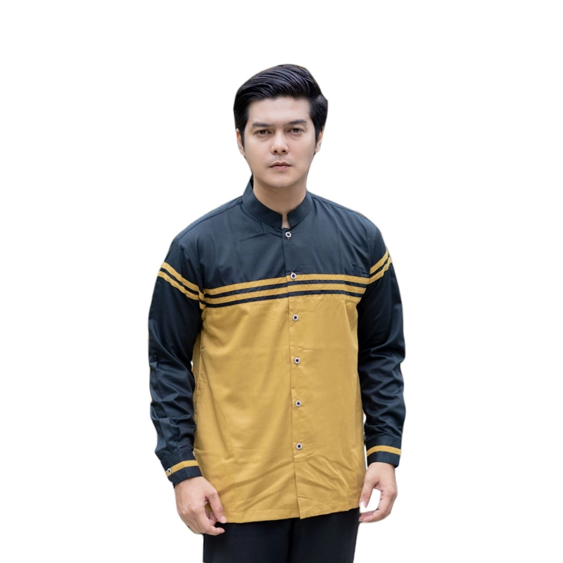 Product image Koko asakhi collection - KOKO LENGAN PANAJANG- KOKO BERGARIS M KUNING