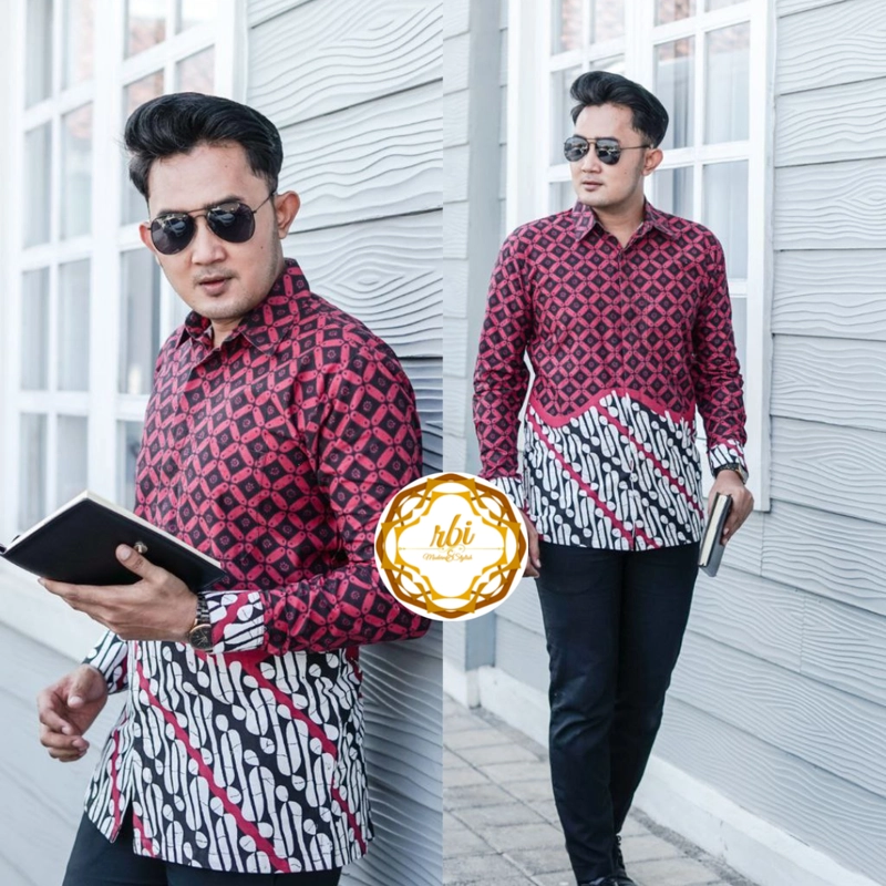 Product image Rambe Batik Indonesia - Couple Tunik Batik - ORGINAL Bisa Beli Pisah Kemeja Size M A