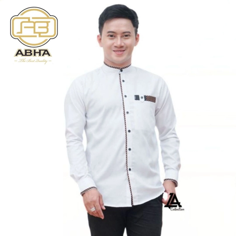 Product image Batik Alfin - Baju koko pria dewasa lengan panjang motif araya koko dewasa bagus banget M Koko araya putih