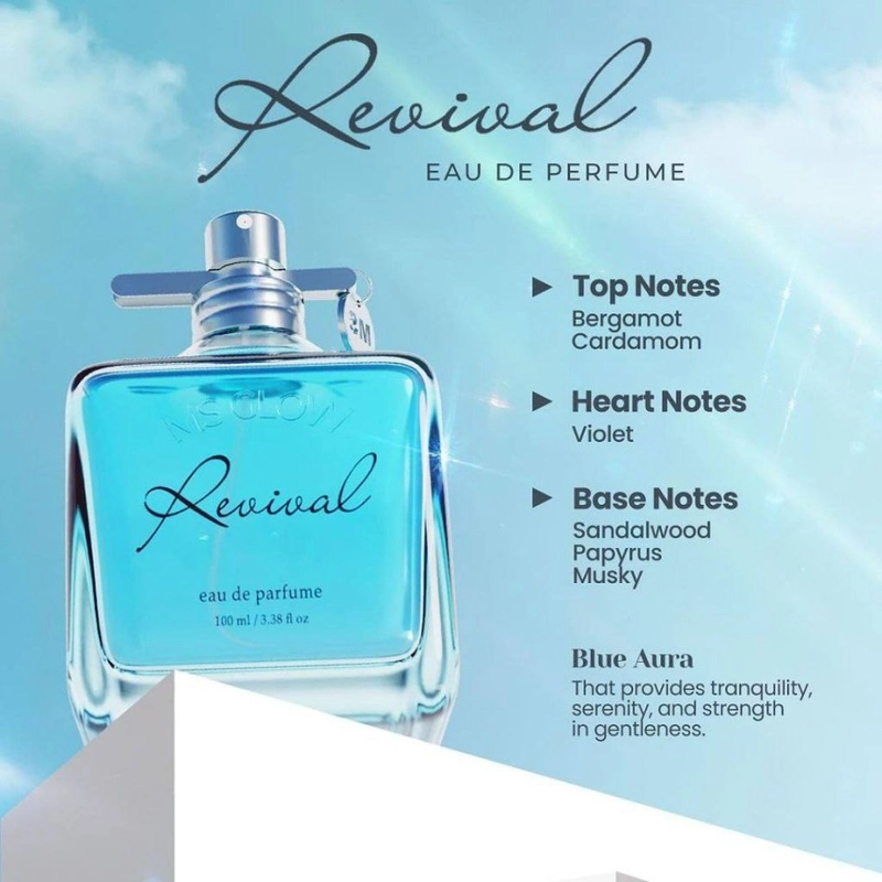 Product image MS Glow Purwakarta - MS GLOW PARFUME Eau de Perfume AURA SERIES 100 ml Revival Biru