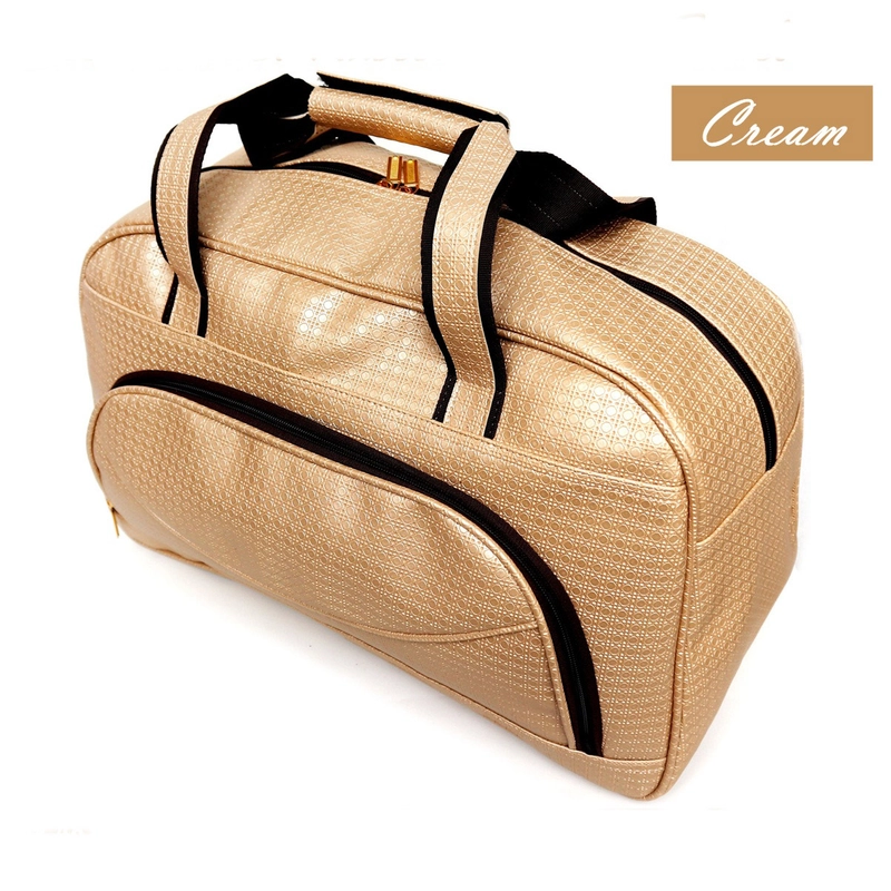 Product image Lanc Fashion - Tas Pesawat Travel Murah Kulit Smile Circle New Big WARNA BEIGE