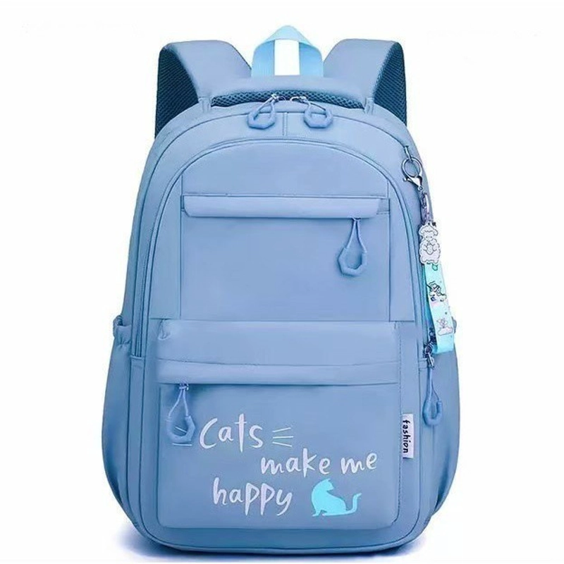 Product image Alcaff - Tas Sekolah Cats Make Me Happy 45x13x31 hitam