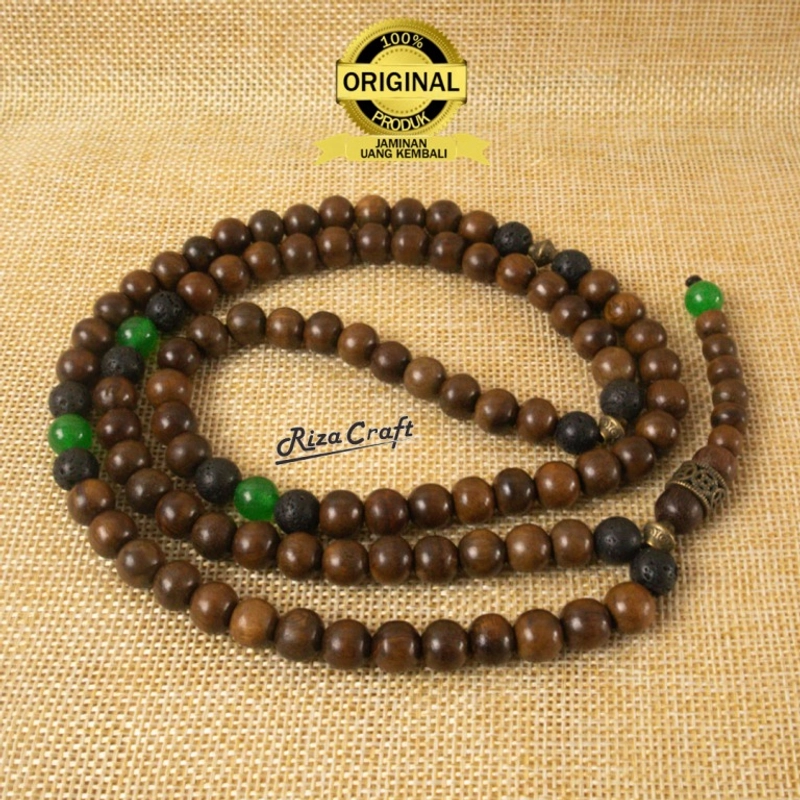 Product image Riza Craft - Tasbih Kayu Gaharu ASLI Kalimantan Original Super ASLI Wangi Sertifikat 99 Butir by Rizacraft 99 Butir Gaharu Mix