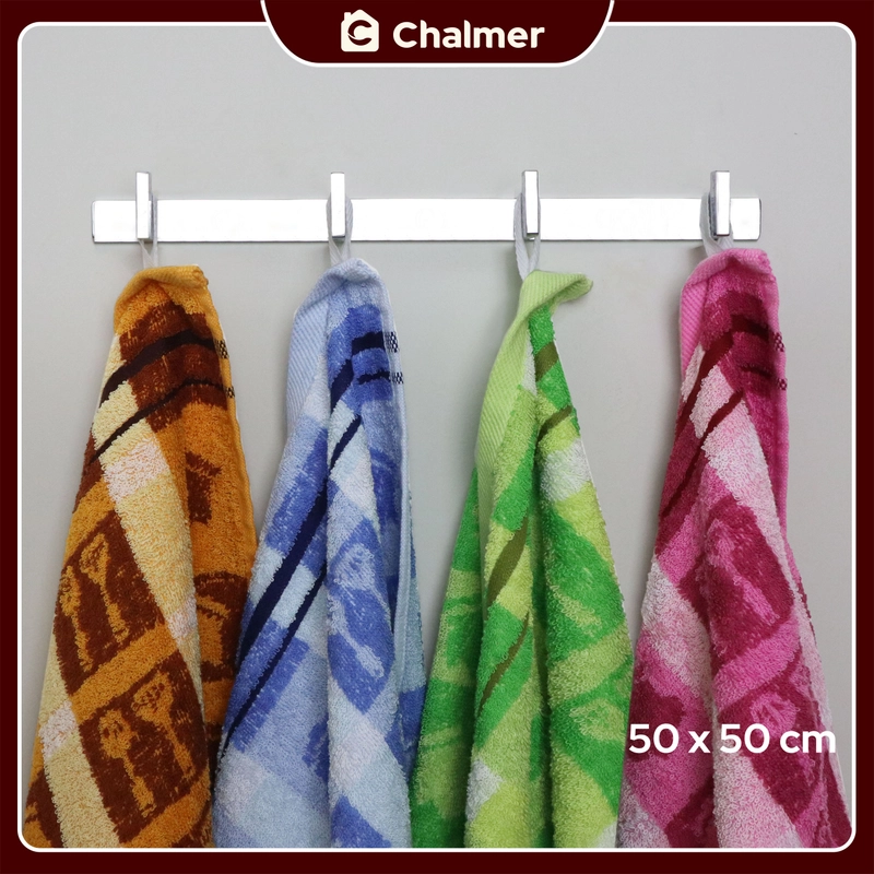Product image Chalmer - Lap Tangan Handuk Chalmer 50 x 50 cm Serbet Handuk Cuci Tangan Lap Gantung 50x50 Cook - Pink