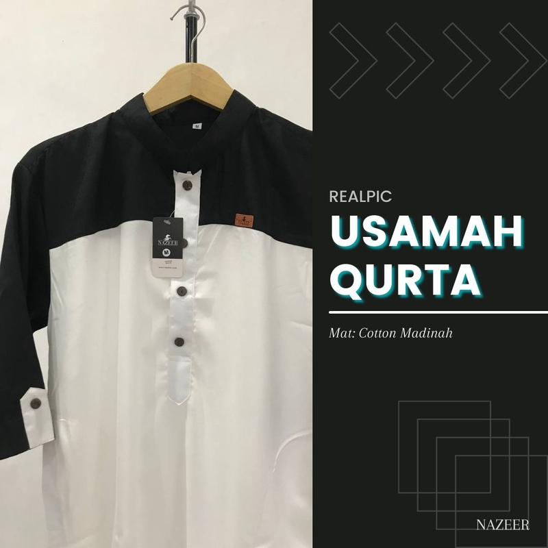 Usamah Kemeja Qurta M Black
